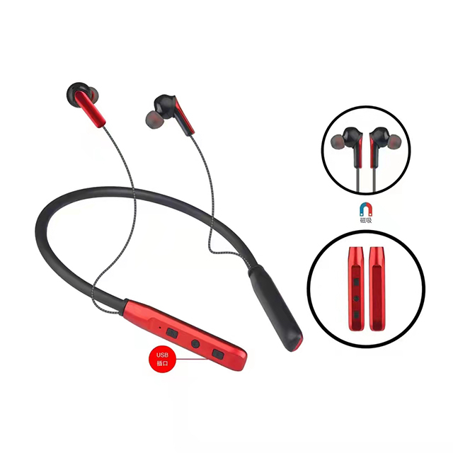 WH014 magnetic wireless Bluetooth neckband earphone